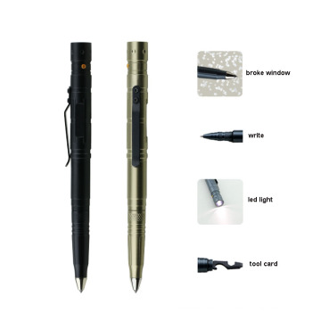 Amazon best selling product engrave logo pen multifunction self defense pen tactical pen with flashlight